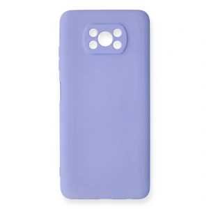 Xiaomi Pocophone X3 Kılıf Nano İçi Kadife Silikon - Lila