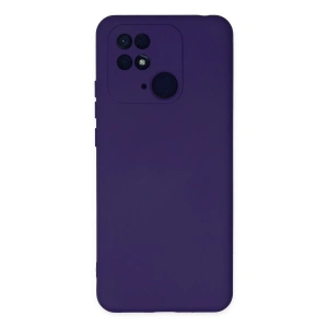 Xiaomi Redmi 10c Kılıf Nano İçi Kadife Silikon - Mor
