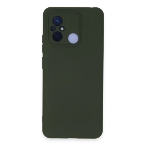Xiaomi Redmi 12c Kılıf Nano İçi Kadife Silikon - Koyu Yeşil