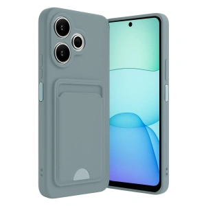 Xiaomi Redmi 13 4g Kılıf Kelvin Kartvizitli Silikon - Açık Yeşil