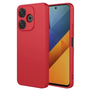 Xiaomi Redmi 13 4g Kılıf Nano İçi Kadife Silikon - Kırmızı