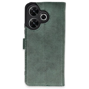 Xiaomi Redmi 13 4g Kılıf Trend S Plus Kapaklı Kılıf - Yeşil