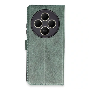 Xiaomi Redmi 14c Kılıf Trend S Plus Kapaklı Kılıf - Yeşil