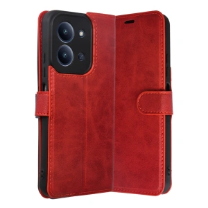 Xiaomi Redmi 15c 4g Trend S Plus Kapaklı Kılıf - Kırmızı