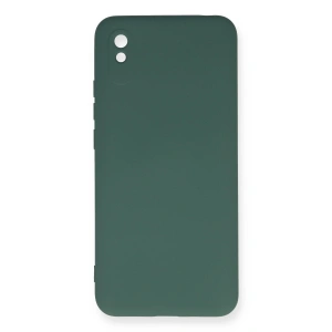 Xiaomi Redmi 9a Kılıf Nano İçi Kadife Silikon - Koyu Yeşil