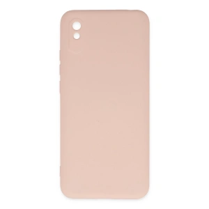 Xiaomi Redmi 9a Kılıf Nano İçi Kadife Silikon - Pudra