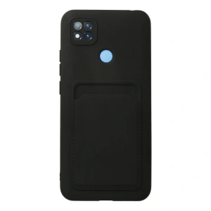 Xiaomi Redmi 9c Kılıf Kelvin Kartvizitli Silikon - Siyah