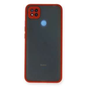 Xiaomi Redmi 9c Kılıf Montreal Silikon Kapak - Kırmızı
