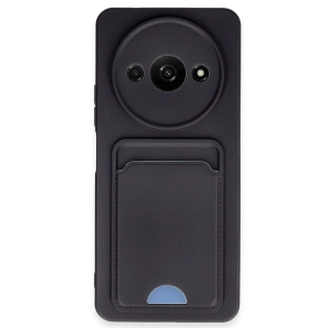 Xiaomi Redmi A3 4g Kılıf Kelvin Kartvizitli Silikon - Siyah