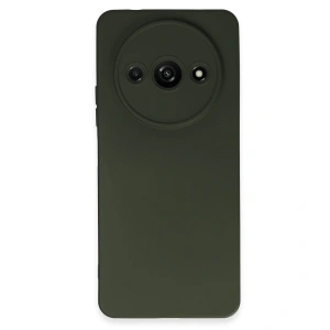 Xiaomi Redmi A3 4g Kılıf Nano İçi Kadife Silikon - Koyu Yeşil