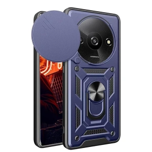 Xiaomi Redmi A3 4g Kılıf Pars Lens Yüzüklü Silikon - Lacivert