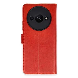 Xiaomi Redmi A3 4g Kılıf Trend S Plus Kapaklı Kılıf - Kırmızı