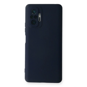 Xiaomi Redmi Note 10 Pro Kılıf Nano İçi Kadife Silikon - Lacivert