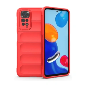 Xiaomi Redmi Note 11 Kılıf Optimum Silikon - Kırmızı