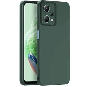 Xiaomi Redmi Note 12 Pro 5g Kılıf Nano İçi Kadife Silikon - Koyu Yeşil