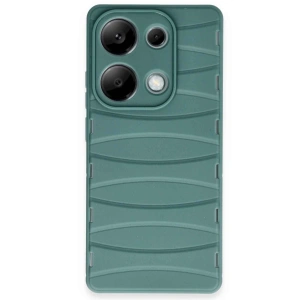 Xiaomi Redmi Note 13 Pro 4g Kılıf Bibercas Silikon Kapak - Koyu Yeşil