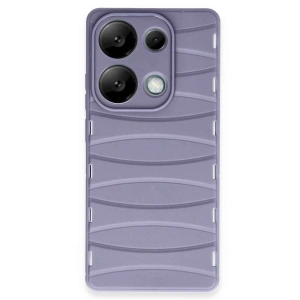 Xiaomi Redmi Note 13 Pro 4g Kılıf Bibercas Silikon Kapak - Lila