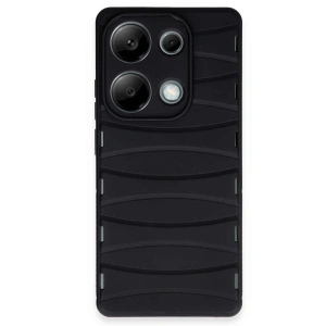 Xiaomi Redmi Note 13 Pro 4g Kılıf Bibercas Silikon Kapak - Siyah