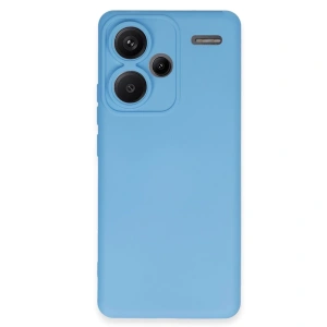 Xiaomi Redmi Note 13 Pro Plus Kılıf Nano İçi Kadife Silikon - Mavi