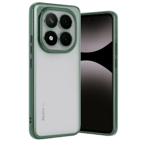 Xiaomi Redmi Note 14 Pro Plus Kılıf Razer Lensli Silikon - Yeşil