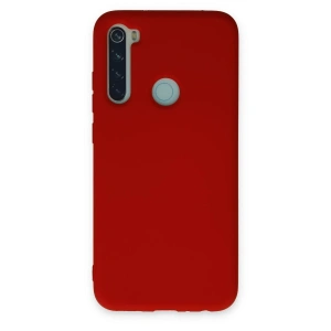Xiaomi Redmi Note 8 Kılıf Nano İçi Kadife Silikon - Kırmızı