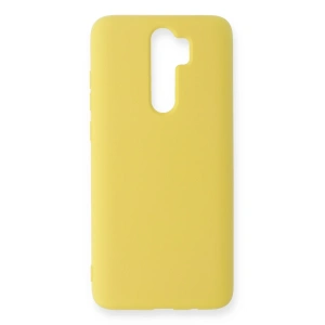 Xiaomi Redmi Note 8 Pro Kılıf Nano İçi Kadife Silikon - Sarı
