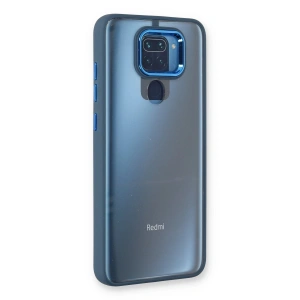 Xiaomi Redmi Note 9 Kılıf Dora Kapak - Mavi