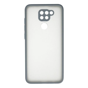 Xiaomi Redmi Note 9 Kılıf Montreal Silikon Kapak - Gri