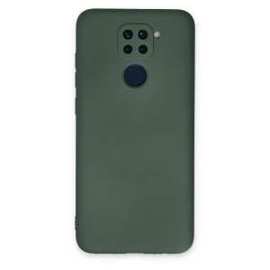 Xiaomi Redmi Note 9 Kılıf Nano İçi Kadife Silikon - Koyu Yeşil