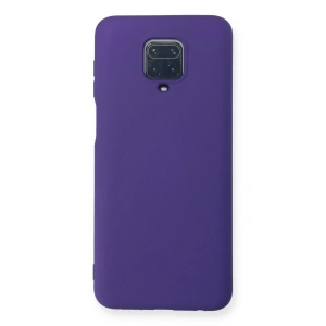 Xiaomi Redmi Note 9 Pro Kılıf Nano İçi Kadife Silikon - Mor