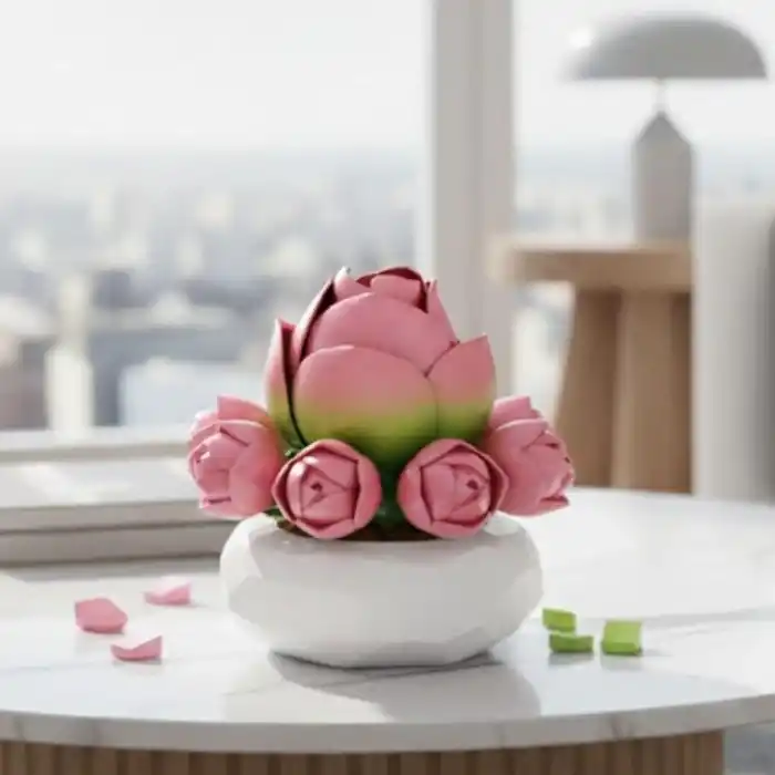 P655059 ZAMBAK SUKULENT MODEL 41 PARÇA BLOCK OYUNCAK