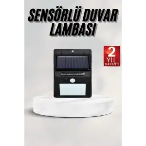 Bahçe Aydınlatması Güneş Enerjili Led Işık Lamba Sensörlü Dekoratif