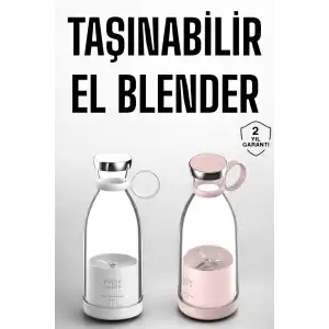El Blender Taşınabilir Meyve Blender Şarj Edilebilir Taşınabilir Blender Elektrikli