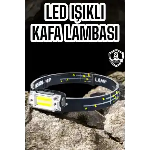 Kamp Feneri Balıkçı Feneri Başlıklı Suya Dayanıklı Kafa Lambası