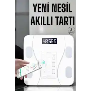 Tartı Baskül Dijital Elektronik Tartı Vücut Analiz Wifi Akıllı Yağ Ölçer