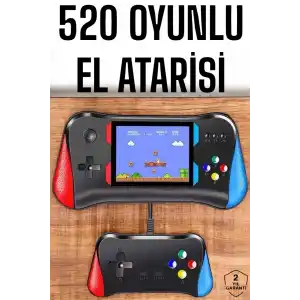 Gamepad Joystick 500 Oyunlu Retro Oyun Konsolu Tv Bağlantı Özellikli 2 Kişilik Destekli