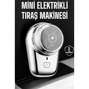 Seyahat Tipi Tıraş Makinesi Taşınabilir Kablosuz Mini Paslanmaz Çelik