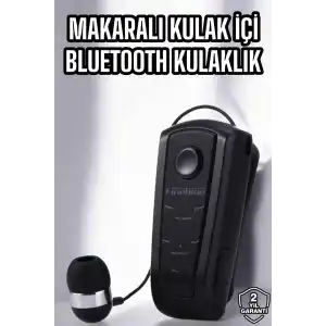 Makaralı Bluetooth Kulaklık Çağrı Cevaplama Kablolu Uzun Pil Ömrü