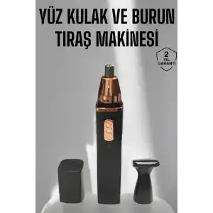Tıraş Makinesi Kulak Burun ve Yüz Temizleyici Şarjlı Mini