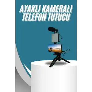 Video Making Kit Telefon Tutucu Vlog Video Mini Led Işıklı