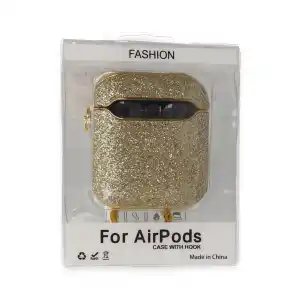 Airpods 2 (2.nesil) Spell Simli Kılıf - Gold
