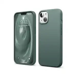 İphone 14 Kılıf First Silikon - Koyu Yeşil