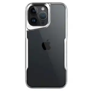 İphone 14 Pro Max Kılıf Boyi Silikon Kapak - Gümüş