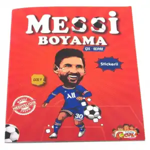 Messi Çıkartmalı Maskeli Boyama Kitabı
