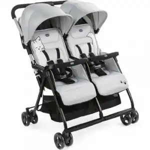 Ohlala Twin İkiz Bebek Arabası Silver