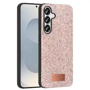 Onegif Samsung Galaxy S25 Plus Bright Simli Kapak - Pembe