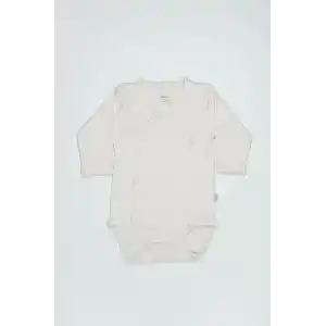 Organik Natural Basic Style Kruvaze Uzun Kol Body BS17102 Ekru
