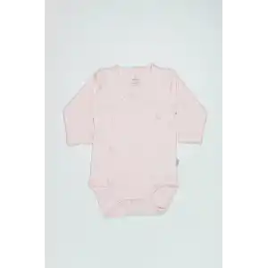 Organik Natural Basic Style Kruvaze Uzun Kol Body BS17102 Pembe
