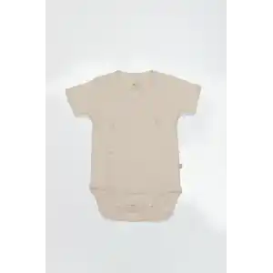 Organik Natural Basic Style Kruvaze Yarım Kol Body BS17101 Bej