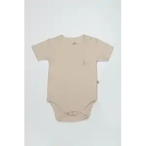 Organik Natural Basic Style Yarım Kol Body BS17103 Bej